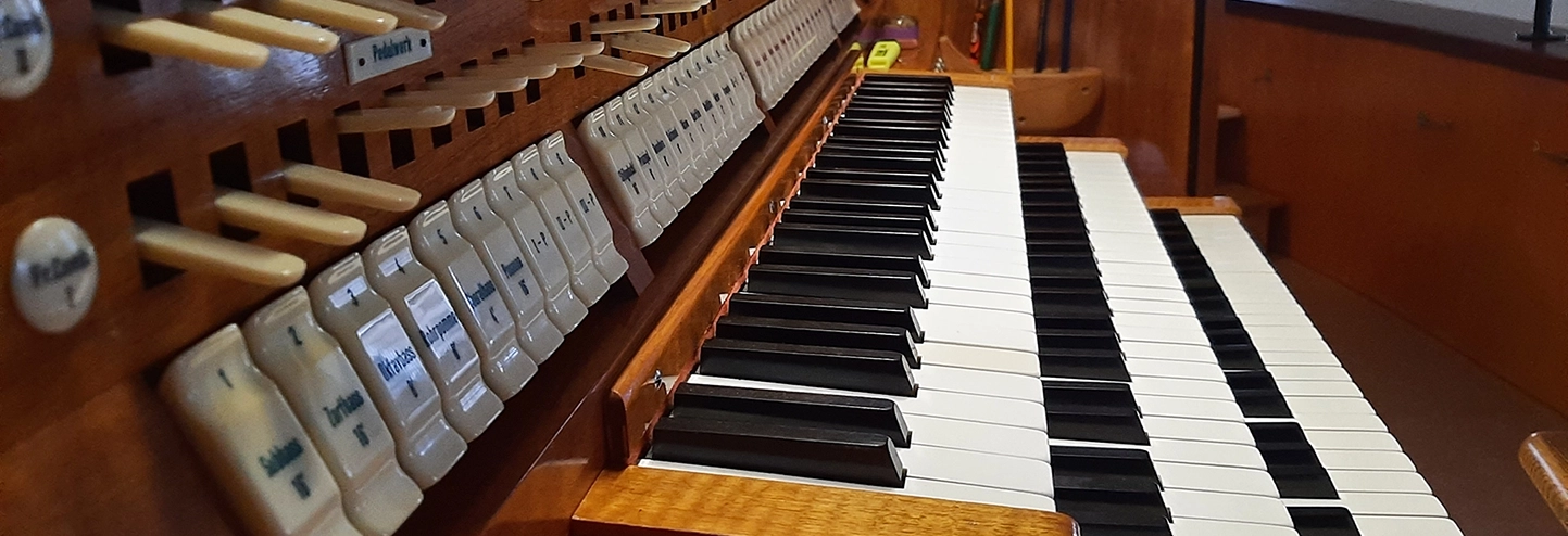 Spieltisch - Orgel in Seedorf/Schwarzwald